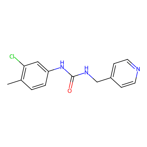 1-(3-Chloro-4-methylphenyl)-3-(pyridin-4-ylmethyl)urea structure