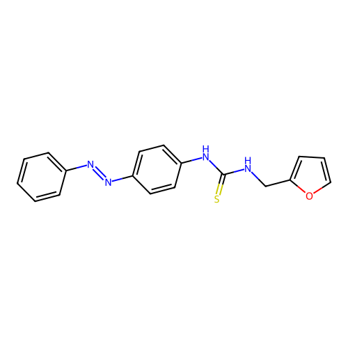 Thiourea, N-(2-furanylmethyl)-N'-[4-(2-phenyldiazenyl)phenyl]- structure