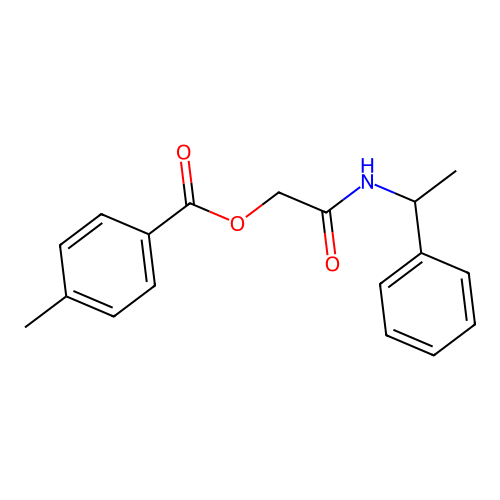 [2-Oxo-2-(1-phenylethylamino)ethyl] 4-methylbenzoate structure