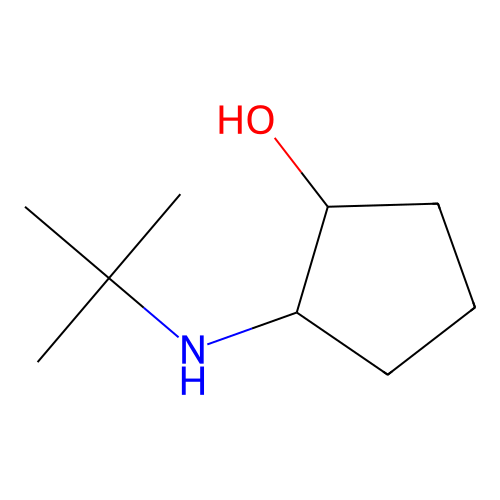 2-(Tert-butylamino)cyclopentan-1-ol structure