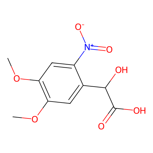 2-(4,5-Dimethoxy-2-nitrophenyl)-2-hydroxyacetic acid structure