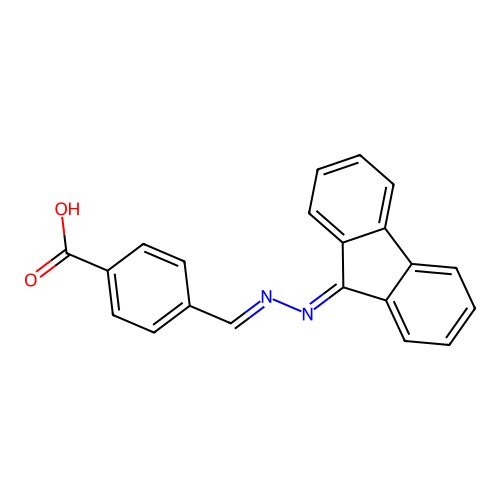 4-[(E)-(9h-Fluoren-9-Ylidenehydrazinylidene)methyl]benzoic Acid structure