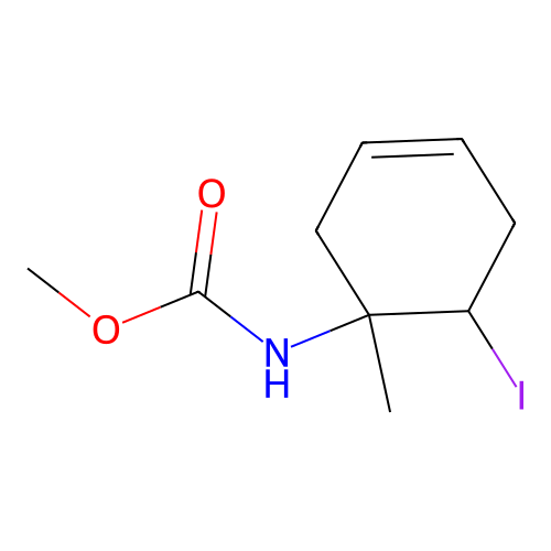 methyl N-(6-iodo-1-methylcyclohex-3-en-1-yl)carbamate structure