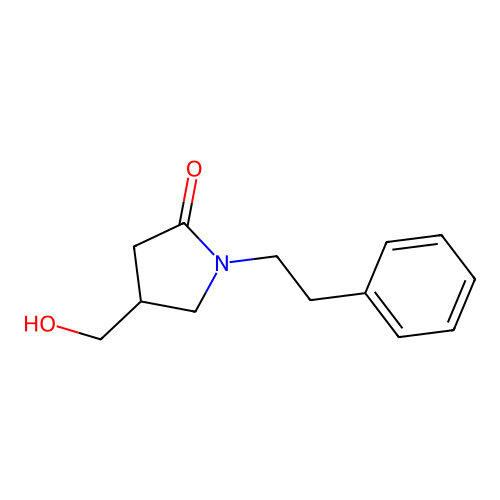 4-(Hydroxymethyl)-1-(2-phenylethyl)pyrrolidin-2-one structure