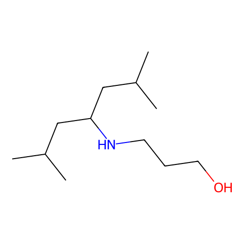 3-[(2,6-Dimethylheptan-4-yl)amino]propan-1-ol structure