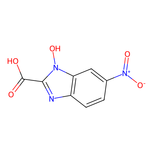 1-羟基-6-硝基苯并咪唑-2-甲酸 structure
