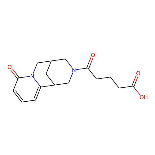 5-oxo-5-{6-oxo-7,11-diazatricyclo[7.3.1.0,2,7]trideca-2,4-dien-11-yl}pentanoic acid structure