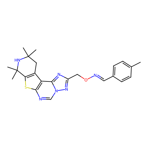 C23H26N6OS structure