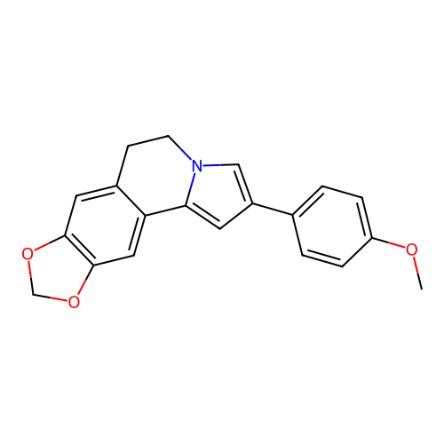 2-(4-Methoxyphenyl)-5,6-dihydro-[1,3]dioxolo[4,5-g]pyrrolo[2,1-a]isoquinoline structure