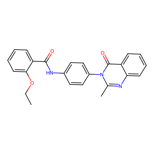 2-ethoxy-N-[4-(2-methyl-4-oxoquinazolin-3-yl)phenyl]benzamide structure