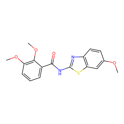 2,3-dimethoxy-N-(6-methoxy-1,3-benzothiazol-2-yl)benzamide structure