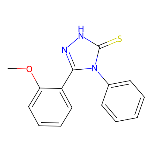 3-(2-Methoxyphenyl)-4-phenyl-1,2,4-triazole-5-thiol structure