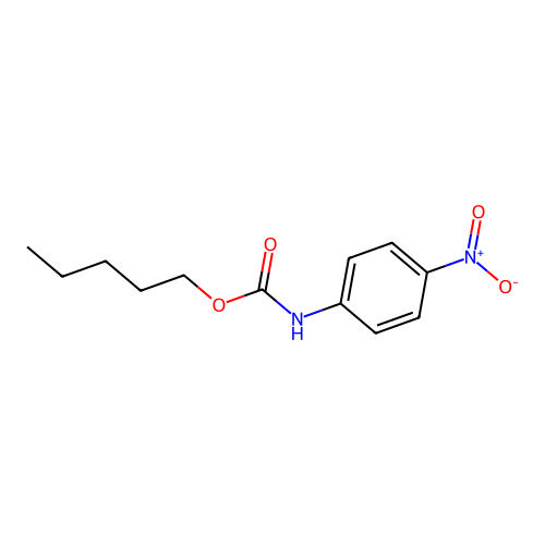 Carbamic acid, (4-nitrophenyl)-, pentyl ester structure