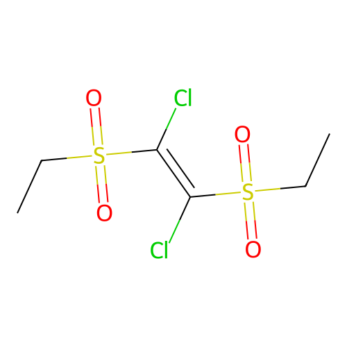 1,2-Dichloro-1,2-bis(ethylsulfonyl)ethene structure