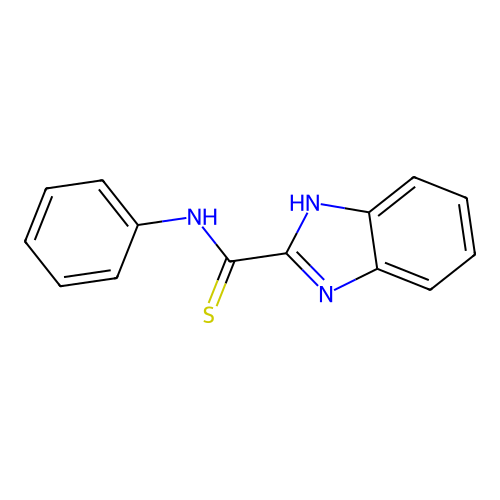 1H-Benzimidazole-2-carbothioamide, N-phenyl- structure