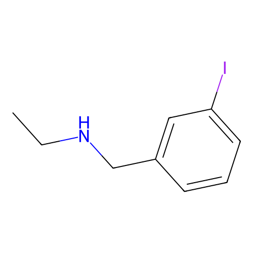 Benzenemethanamine, N-ethyl-3-iodo- structure