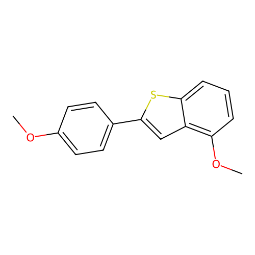 4-Methoxy-2-(4-methoxyphenyl)-1-benzothiophene structure