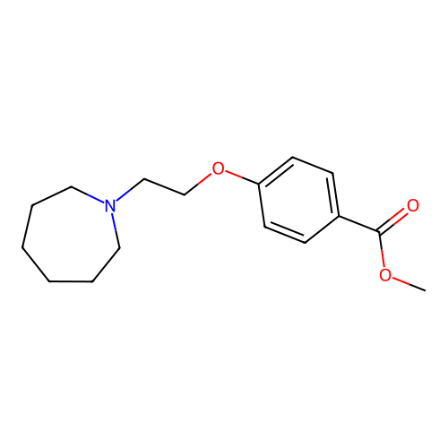 Methyl 4-[2-(azepan-1-yl)ethoxy]benzoate structure