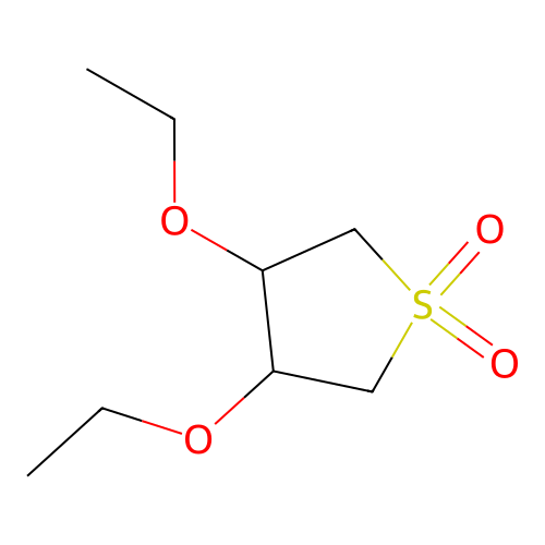 3,4-Diethoxytetrahydrothiophene 1,1-dioxide structure