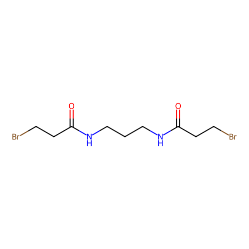 3-bromo-N-[3-(3-bromopropanoylamino)propyl]propanamide structure