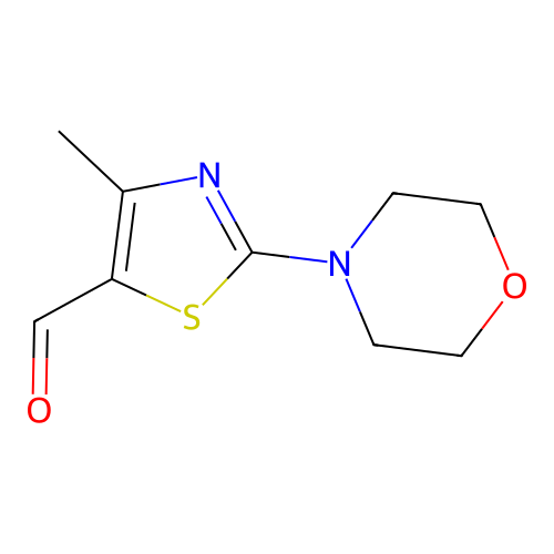 4-Methyl-2-morpholin-4-yl-1,3-thiazole-5-carbaldehyde structure