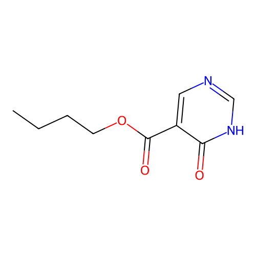 Butyl 4-oxo-3H-pyrimidine-5-carboxylate structure
