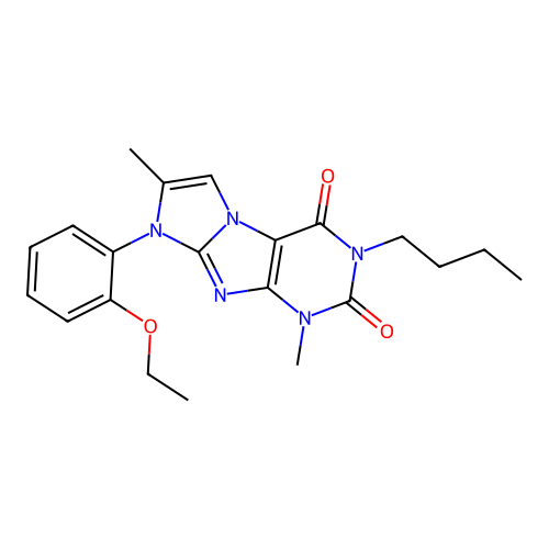 2-Butyl-6-(2-ethoxyphenyl)-4,7-dimethylpurino[7,8-a]imidazole-1,3-dione structure