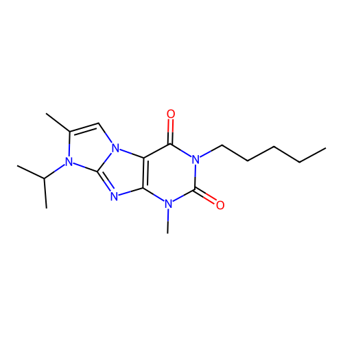 4,7-Dimethyl-2-pentyl-6-propan-2-ylpurino[7,8-a]imidazole-1,3-dione structure