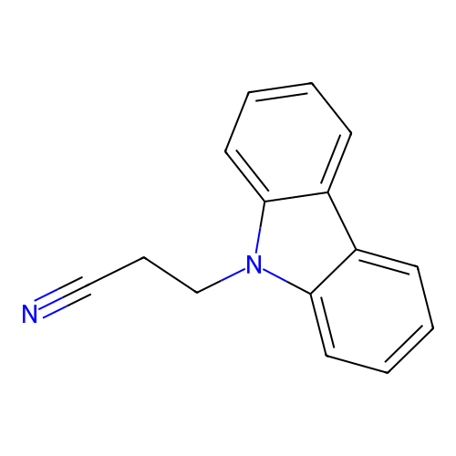 3-(9H-carbazol-9-yl)propanenitrile structure