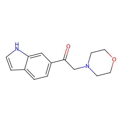 Ethanone,1-(1h-indol-6-yl)-2-(4-morpholinyl)- structure