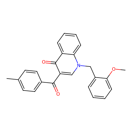 1-[(2-Methoxyphenyl)methyl]-3-(4-methylbenzoyl)-1,4-dihydroquinolin-4-one structure