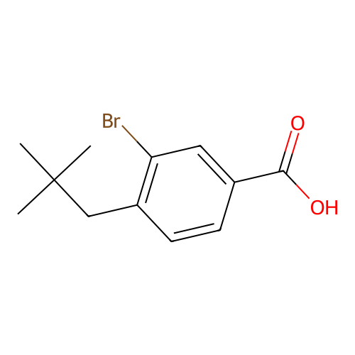 3-Bromo-4-neopentylbenzoic acid structure