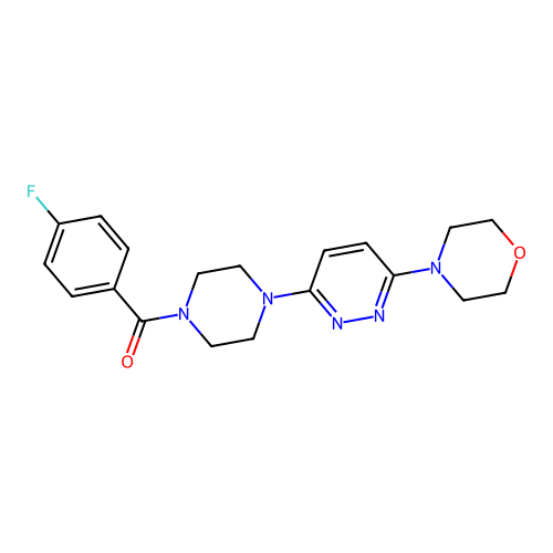 (4-Fluorophenyl)-[4-(6-morpholin-4-ylpyridazin-3-yl)piperazin-1-yl]methanone structure