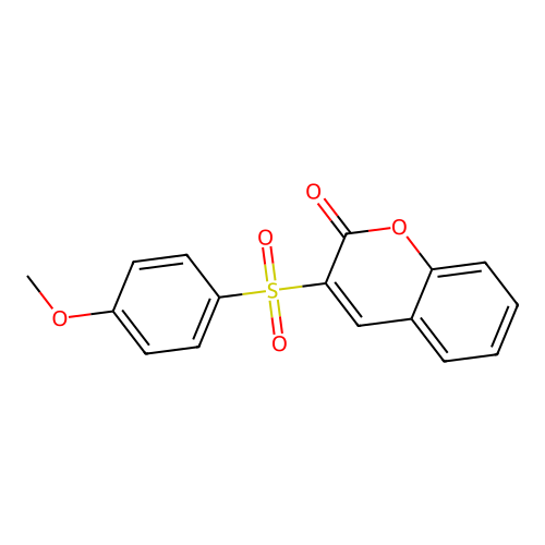 3-(4-Methoxyphenyl)sulfonylchromen-2-one structure