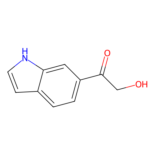 2-hydroxy-1-(1H-indol-6-yl)ethanone structure