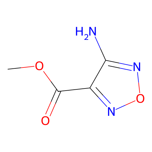 Methyl 4-amino-1,2,5-oxadiazole-3-carboxylate structure