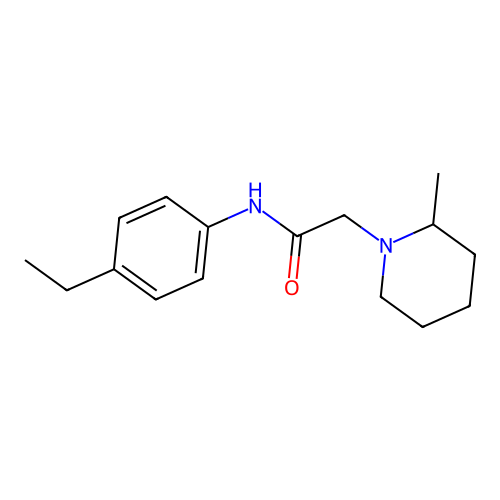 N-(4-ethylphenyl)-2-(2-methylpiperidin-1-yl)acetamide structure