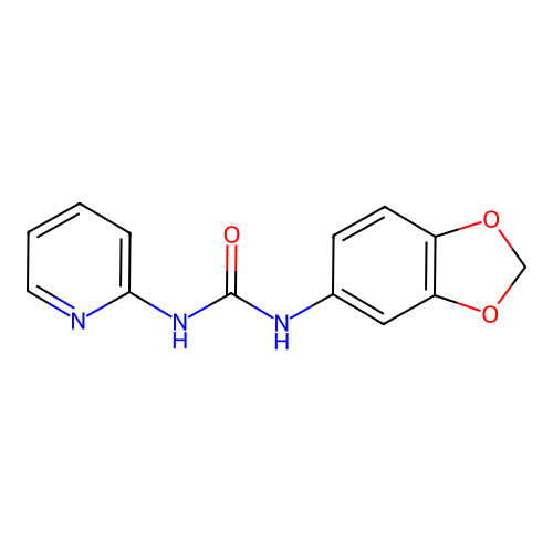 1-(1,3-Benzodioxol-5-yl)-3-pyridin-2-ylurea structure