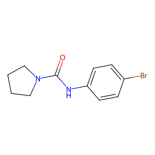 N-(4-bromophenyl)pyrrolidine-1-carboxamide structure