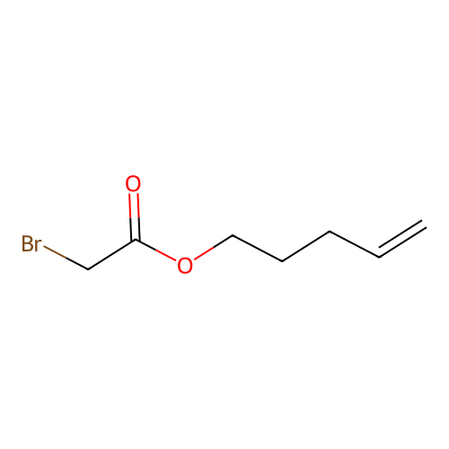 4-Penten-1-ol, bromoacetate structure