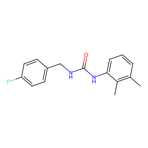 1-(2,3-Dimethylphenyl)-3-[(4-fluorophenyl)methyl]urea structure