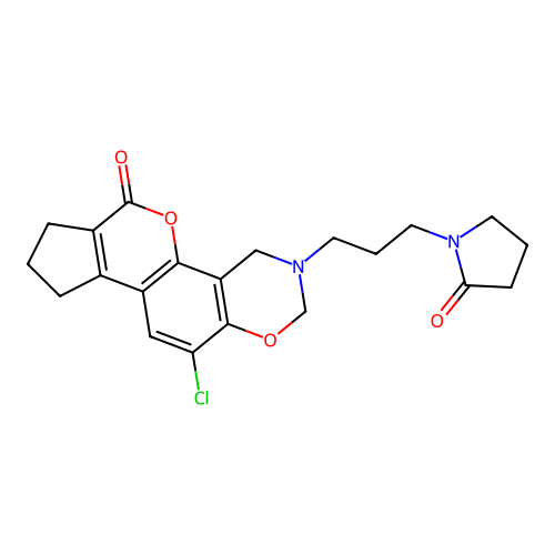 C21H23ClN2O4 structure