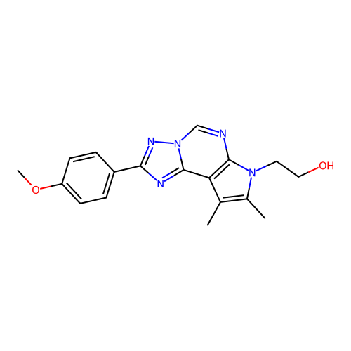C18H19N5O2 structure