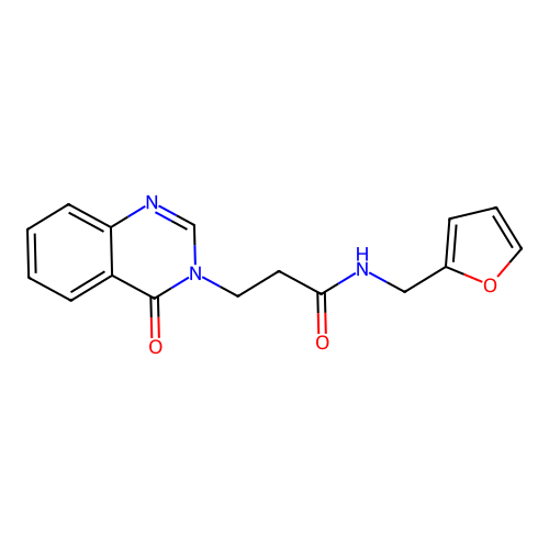 N-(furan-2-ylmethyl)-3-(4-oxoquinazolin-3(4H)-yl)propanamide structure