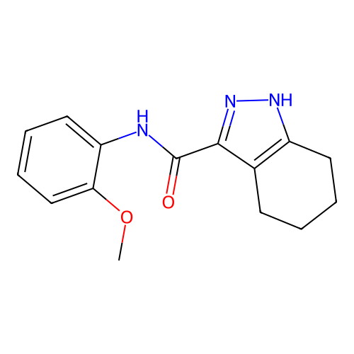 N-(2-methoxyphenyl)-4,5,6,7-tetrahydro-1H-indazole-3-carboxamide structure