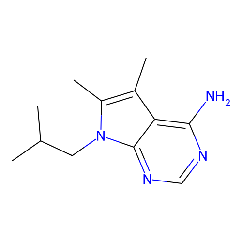 5,6-Dimethyl-7-(2-methylpropyl)pyrrolo[2,3-d]pyrimidin-4-amine structure