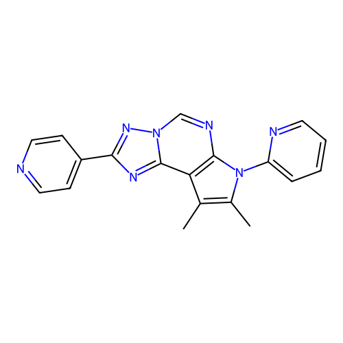 C19H15N7 structure