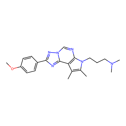 C21H26N6O structure