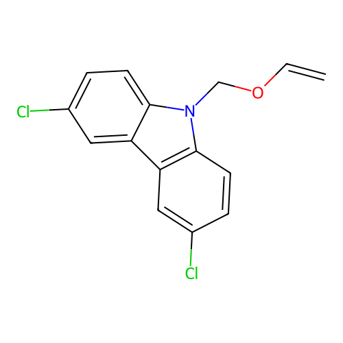 9H-Carbazole, 3,6-dichloro-9-[(ethenyloxy)methyl]- structure