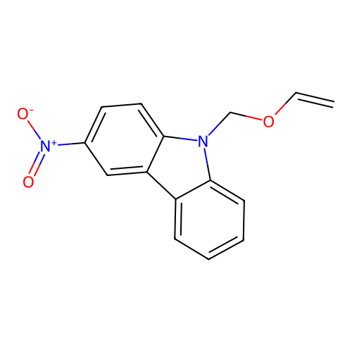 9H-Carbazole, 9-[(ethenyloxy)methyl]-3-nitro- structure